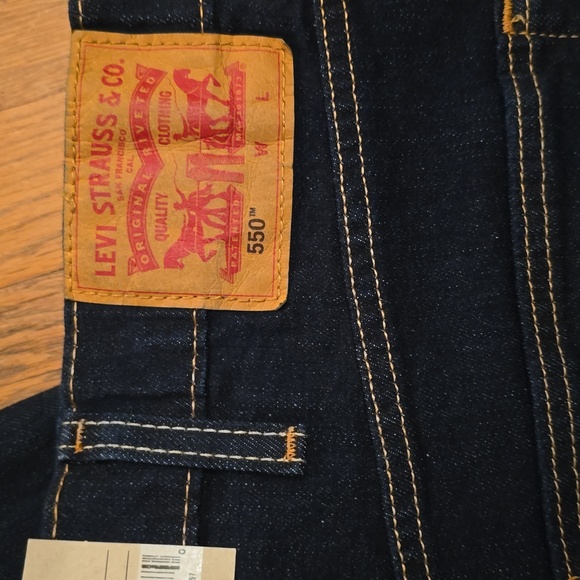 LEVI'S BRAND SIGNATURE 550 MEN'S BIG & TALL BLUE JEANS SIZE 46x30 - Picture 2 of 14